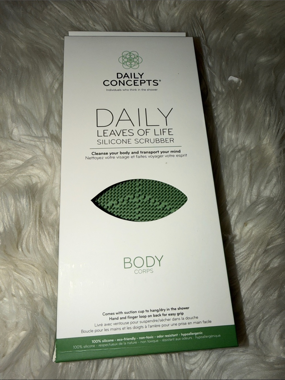 Leaves of Life Silicone Scrubber - Green